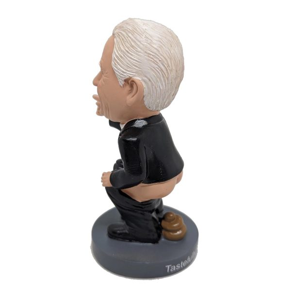 Funny Biden Pooping Bobblehead Caganer