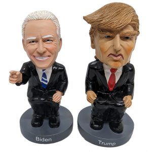 Biden Trump Caganer Pooping Gag Gifts